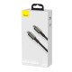 Кабель Baseus Tungsten Gold Fast Charging Data Cable Type-C to Type-C 100W 2m Black CATWJ-A01