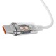 Кабель Baseus Explorer Smart Temperature Control Type-C to Type-C 100W 5A 1m White P10319703221-00