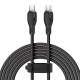 Кабель Baseus Pudding Series Fast Charging Cable Type-C to Type-C 100W 5A 2m Black P10355702111-01