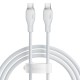 Кабель Baseus Pudding Series Fast Charging Cable Type-C to Type-C 100W 5A 2m White P10355702221-01