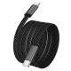 Кабель BOROFONE BX124 Peace charging data cable Type-C to Type-C 60W 3A 1m Black