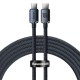 Кабель Baseus Crystal Shine Series Fast Charging Data Cable Type-C to Type-C 100W 5A 2m Black CAJY000601