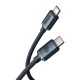 Кабель Baseus Crystal Shine Series Fast Charging Data Cable Type-C to Type-C 100W 5A 2m Black CAJY000601
