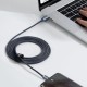 Кабель Baseus Crystal Shine Series Fast Charging Data Cable Type-C to Type-C 100W 5A 2m Black CAJY000601