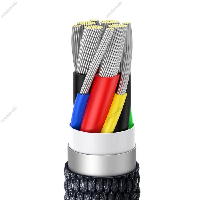 Кабель Baseus Crystal Shine Series Fast Charging Data Cable Type-C to Type-C 100W 5A 2m Black CAJY000601