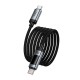 Кабель HOCO U148 Lord digital display charging data cable Type-C to Type-C 240W 5A 1.2m Black
