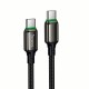 Кабель HOCO X127 Exceed charging data cable Type-C to Type-C 60W 3A 1m Black