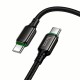 Кабель HOCO X127 Exceed charging data cable Type-C to Type-C 60W 3A 1m Black