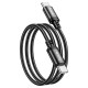 Кабель HOCO X89 Wind charging data cable Type-C to Type-C 60W 3A 1m Black