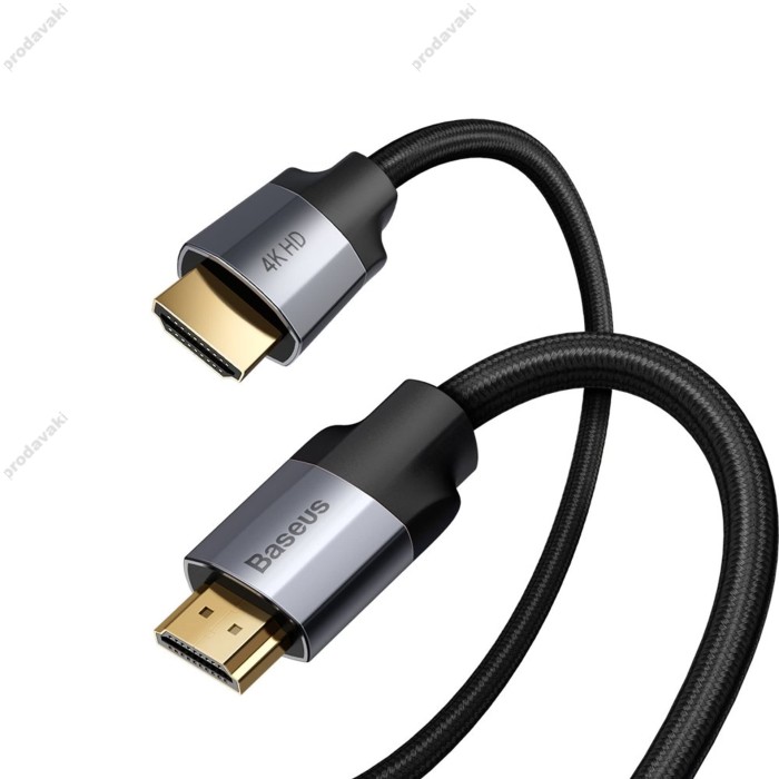 Кабель Baseus Enjoyment Series Male to Male HDMI to HDMI 2.0 4K 2m Black CAKSX-C0G