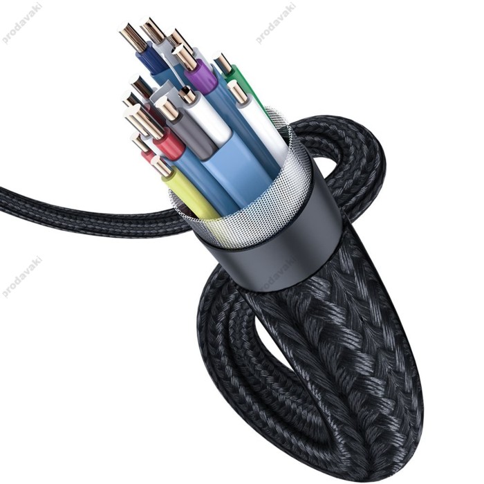 Кабель Baseus Enjoyment Series Male to Male HDMI to HDMI 2.0 4K 2m Black CAKSX-C0G