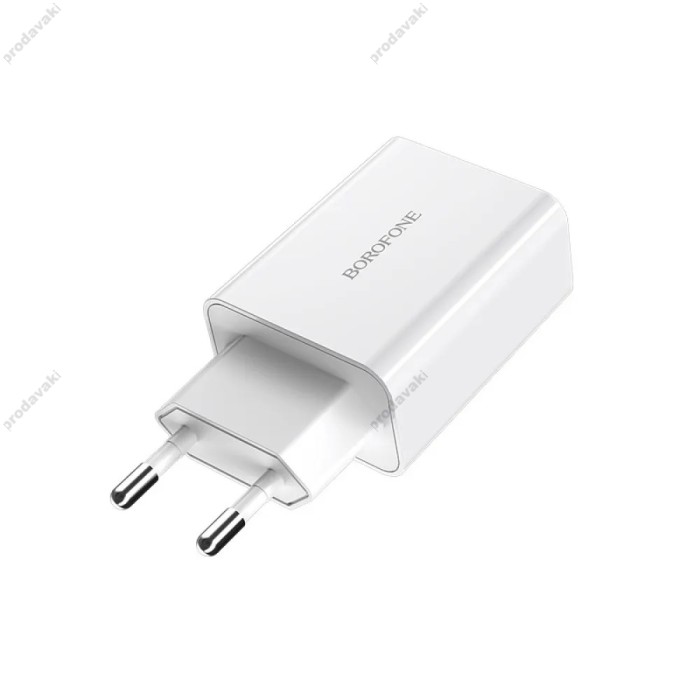 Мережевий зарядний пристрій Borofone BA21A Long single port charger 18W White