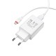 Мережевий зарядний пристрій Borofone BA21A Long single port charger Micro USB cable 18W White