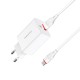 Мережевий зарядний пристрій Borofone BA21A Long single port charger Micro USB cable 18W White