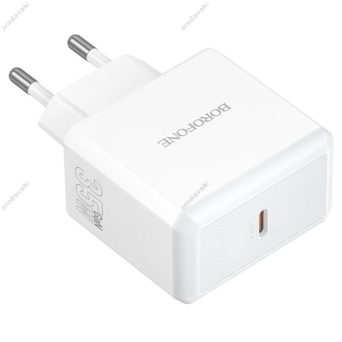 Мережевий зарядний пристрій BOROFONE BA114A Energy single port charger 35W White