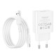 Мережевий зарядний пристрій Borofone BA74A Aspirer single port charger Type-C cable 10.5W White