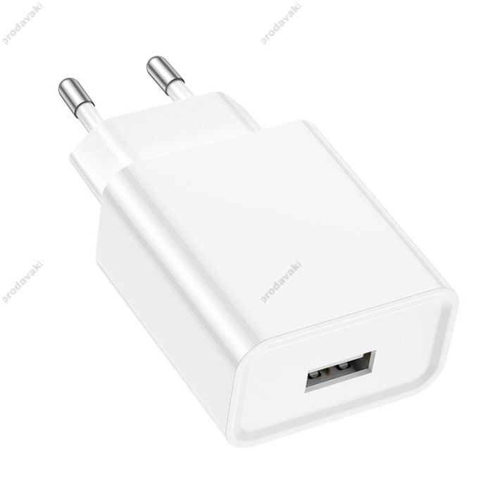 Мережевий зарядний пристрій Borofone BA74A Aspirer single port charger Type-C cable 10.5W White