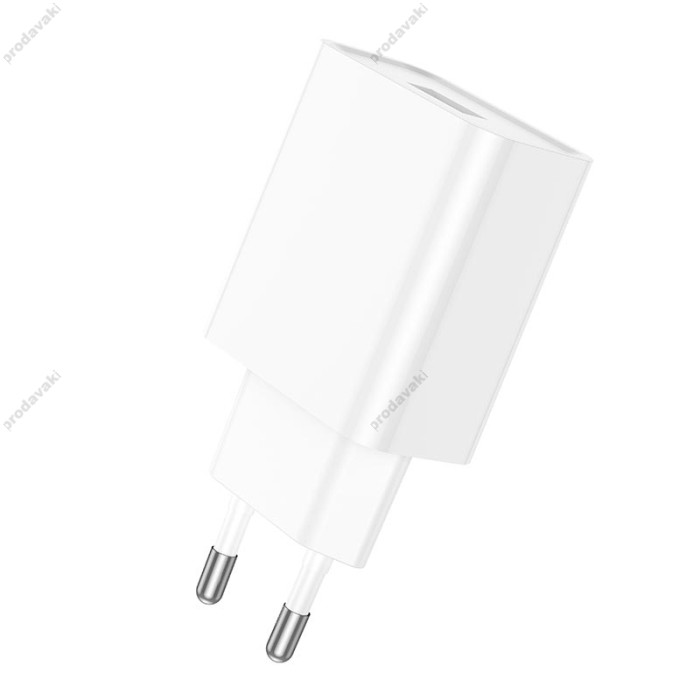 Мережевий зарядний пристрій Borofone BA74A Aspirer single port charger Type-C cable 10.5W White