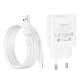 Мережевий зарядний пристрій Borofone BA74A Aspirer single port charger Lightning cable 10.5W White