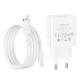 Мережевий зарядний пристрій Borofone BA74A Aspirer single port charger Micro USB cable 10.5W White