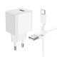 Мережевий зарядний пристрій Borofone BAS11A Frudite single port charger Type-C cable 10.5W White