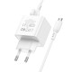 Мережевий зарядний пристрій Borofone BAS11A Frudite single port charger Micro USB cable 10.5W White