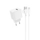 Мережевий зарядний пристрій Borofone BAS11A Frudite single port charger Micro USB cable 10.5W White