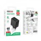 Мережевий зарядний пристрій Borofone BAS17A Erudite GaN charger Type-C cable 65W Black
