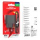 Мережевий зарядний пристрій Borofone BAS12A Erudite single port charger Type-C cable 18W Black