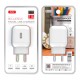Мережевий зарядний пристрій XO L37 Home charger 10.5W White