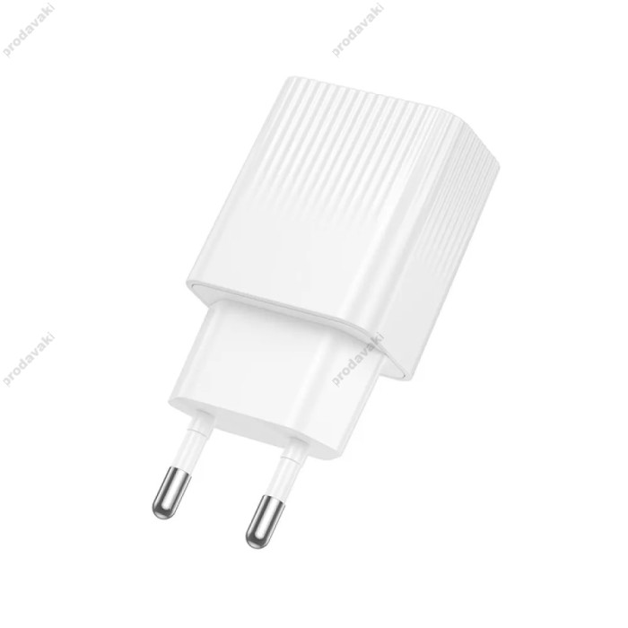 Мережевий зарядний пристрій Borofone BAS71A Source single port charger Type-C cable 10.5W White