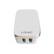Мережевий зарядний пристрій LDNIO A2204 Home Charger Lightning cable 12W White