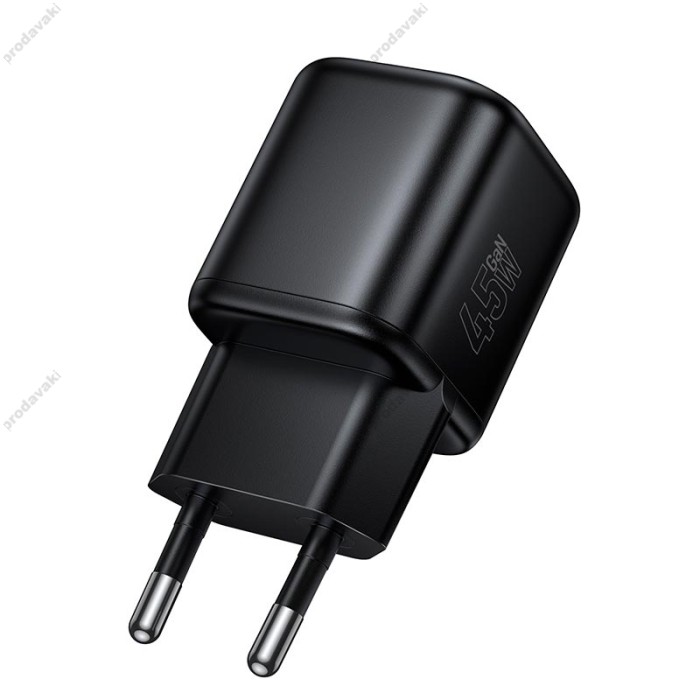 Мережевий зарядний пристрій HOCO N84 Mini single port charger Type-C cable 45W Black