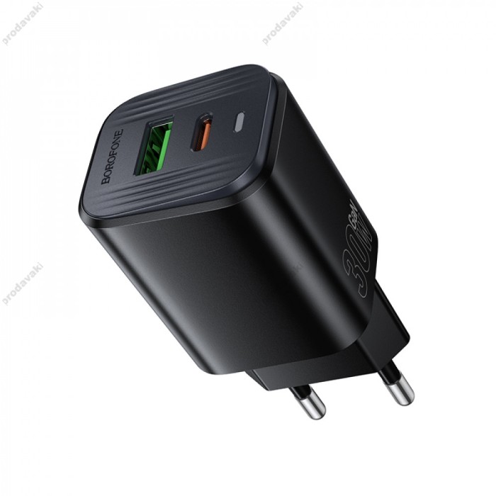 Мережевий зарядний пристрій Borofone BAS85A Star charger 30W Black