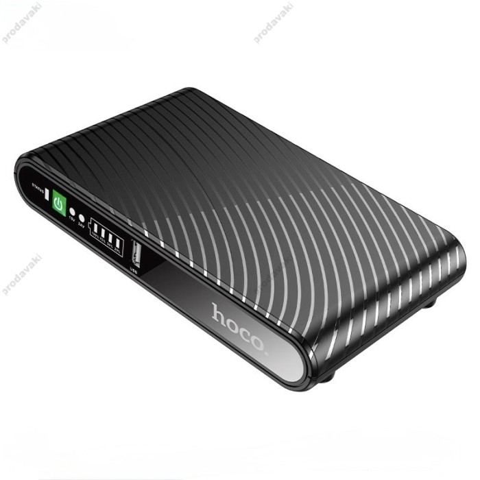 Повербанк портативний акумулятор Power bank безперебійник Hoco DB63 Cool Zinc emergency DC UPS 5v/9v/12V 17W 10000mAh