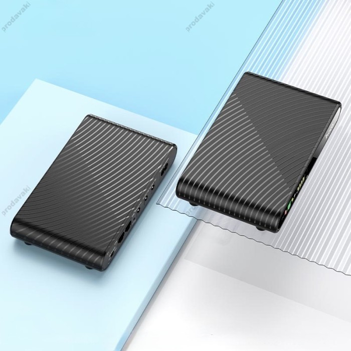 Повербанк портативний акумулятор Power bank безперебійник Hoco DB63 Cool Zinc emergency DC UPS 5v/9v/12V 17W 10000mAh
