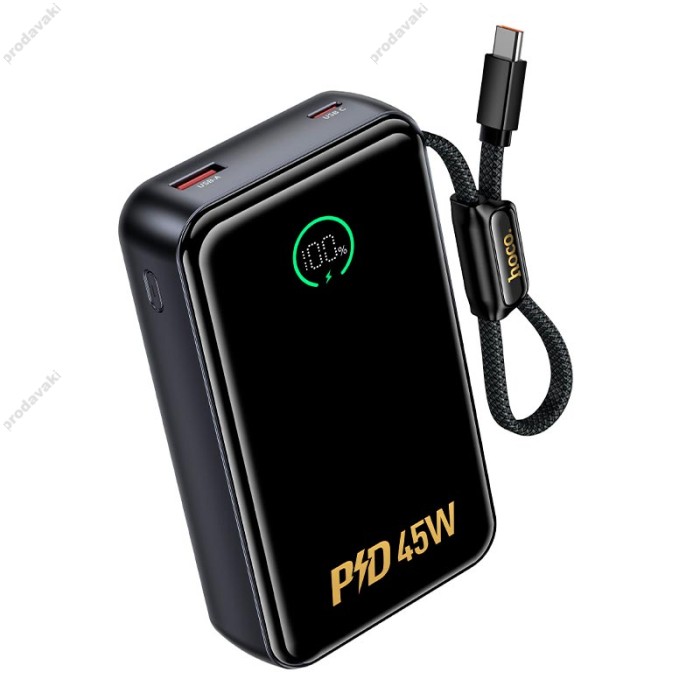 Повербанк портативний акумулятор Power bank Hoco Q54 Shine 45W 20000 mAh Grey