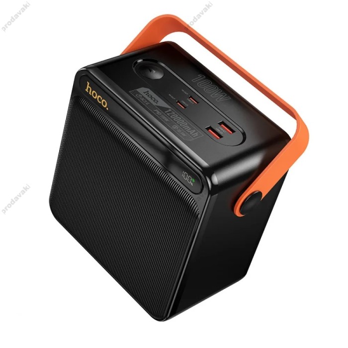 Повербанк портативний акумулятор Power bank Hoco DB101B Zeus PD 100W fully compatible 120 000mAh Black