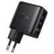 Мережевий зарядний пристрій HOCO N79 charger with TFT display 65W Black