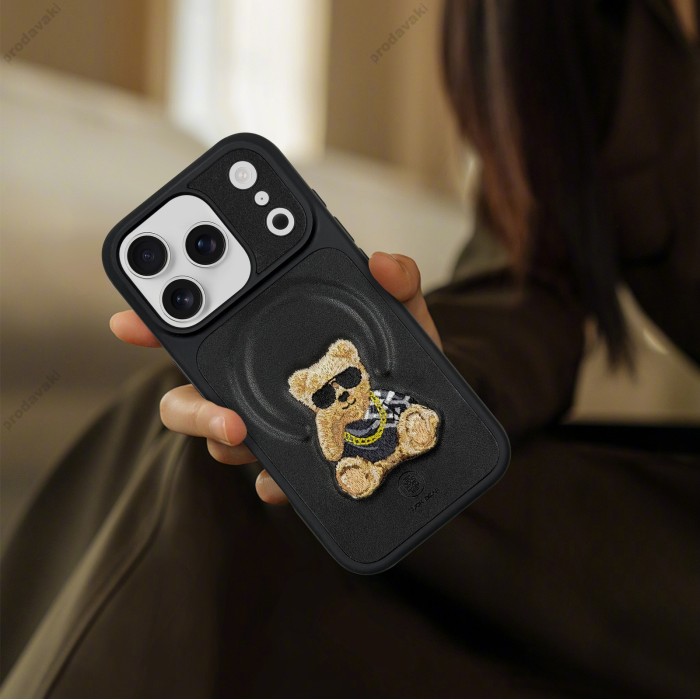 Чохол Zuck Bear Everley Leather Case with Magsafe iPhone 18 Pro / 17 Pro Black
