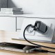 Мережевий зарядний пристрій ACEFAST A90 GaN single charger 18W Black