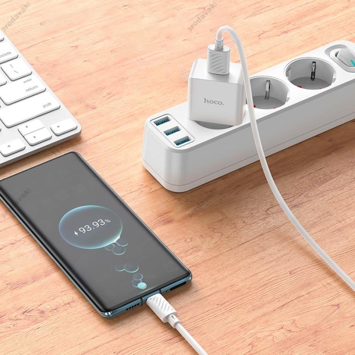 Мережевий зарядний пристрій Hoco C106A Leisure single port charger 10.5W White