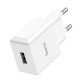 Мережевий зарядний пристрій Hoco C106A Leisure single port charger 10.5W White
