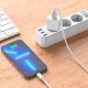 Мережевий зарядний пристрій Hoco C106A Leisure single port charger Lightning cable 10.5W White