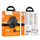Мережевий зарядний пристрій HOCO CS102A folding charger Type-C cable 30W Black