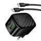 Мережевий зарядний пристрій HOCO CS102A folding charger Type-C cable 30W Black