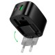 Мережевий зарядний пристрій HOCO CS102A folding charger Type-C cable 30W Black