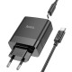 Мережевий зарядний пристрій HOCO C127A Intelligent four-port Type-C cable 45W Black
