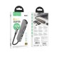 USB-Хаб HOCO HB28 multi-function converter 6в1 Type-C to HDMI+USB3.0+USB2.0+SD+TF+PD Metal Grey