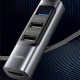 USB-Хаб Yesido HB22 multi-function converter 6в1 Type-C to HDMI+USB3.0+2xUSB2.0+PD Grey